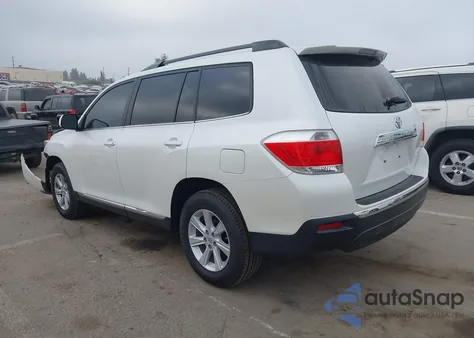 2012 Toyota Highlander Se V6 из США, поврежденный, VIN 5TDBK3EHXCS163825